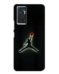 Чехол для Vivo V23e с картинкой «Jordan Gradient Logo»