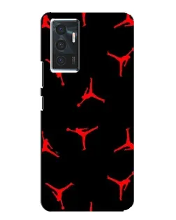 Чехол для Vivo V23e с картинкой «Jordan Red Pattern»
