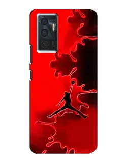 Чехол для Vivo V23e с картинкой «Jordan Red Smoke»