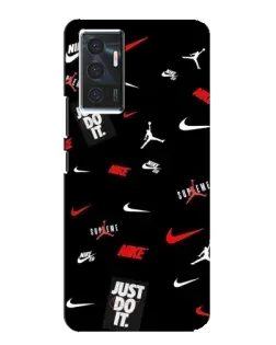 Чехол для Vivo V23e с картинкой «Nike Mix Pattern»