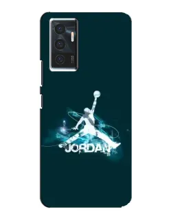 Чехол для Vivo V23e с картинкой «Jordan Blue Fire»