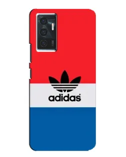 Чехол для Vivo V23e с картинкой «Ретро блоки Adidas»