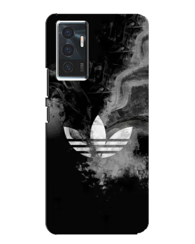 Чехол для Vivo V23e с картинкой «Абстрактный дым Adidas»