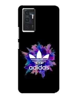 Чехол для Vivo V23e с картинкой «Взрыв красок Adidas»