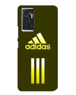 Чехол для Vivo V23e с картинкой «Оливковый градиент Adidas»