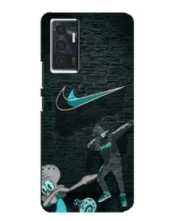 Чехол для Vivo V23e с картинкой «Спортивный арт Nike»