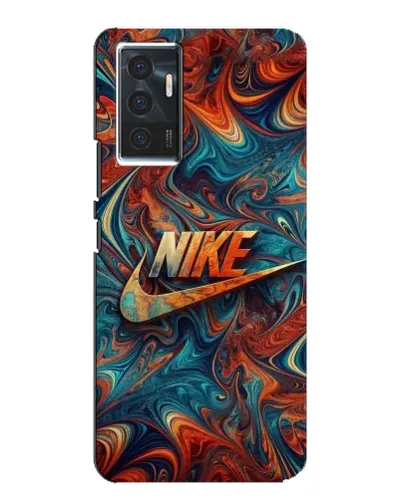 Чехол для Vivo V23e с картинкой «Nike в абстракции»