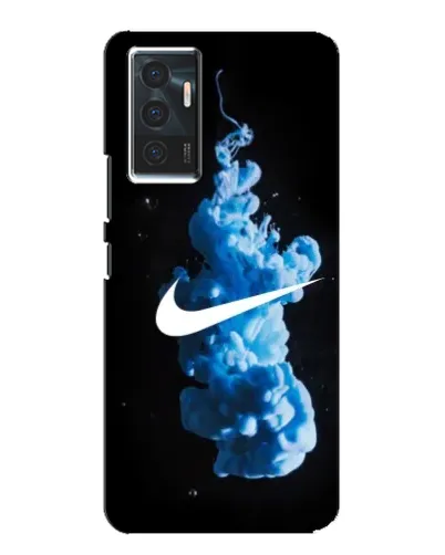 Чехол для Vivo V23e с картинкой «Nike и синий дым»