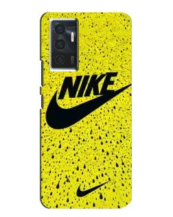 Чехол для Vivo V23e с картинкой «Желтый текстурный Nike»