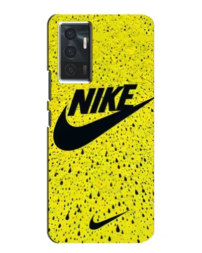 Чехол для Vivo V23e с картинкой «Желтый текстурный Nike»