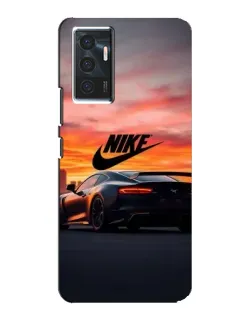 Чехол для Vivo V23e с картинкой «Nike и суперкар»