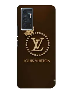 Чехол для Vivo V23e с картинкой «LV — золотая печать»