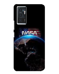 Чехол для Vivo V23e с картинкой «Земля из космоса NASA»
