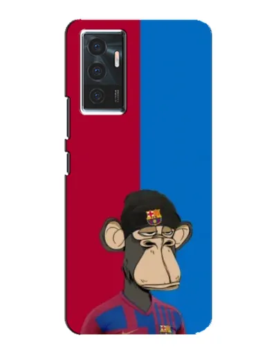 Чехол для Vivo V23e с картинкой «Bored Ape — фанат Барсы»