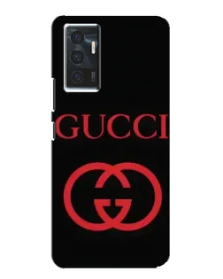 Чехол для Vivo V23e с картинкой «Gucci — красный логотип»