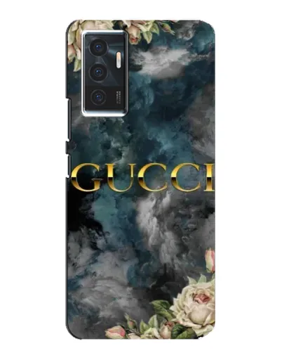 Чехол для Vivo V23e с картинкой «Абстрактные цветы Gucci»
