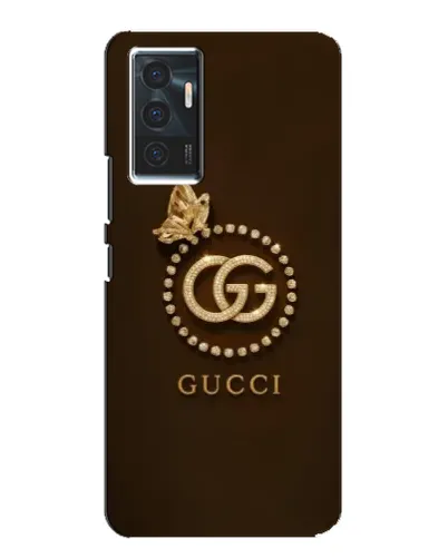 Чехол для Vivo V23e с картинкой «Gucci — золотая бабочка»