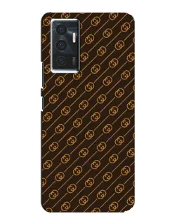 Чехол для Vivo V23e с картинкой «Gucci — золотые диагонали»