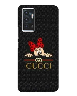 Чехол для Vivo V23e с картинкой «Минни Маус Gucci — черный»