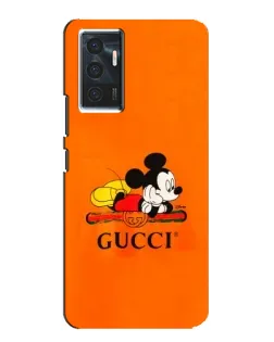 Чехол для Vivo V23e с картинкой «Микки Маус Gucci — оранж»