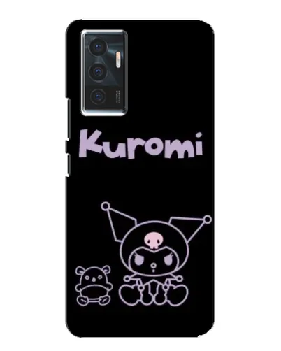 Чехол для Vivo V23e с картинкой «Kuromi — черный минимализм»