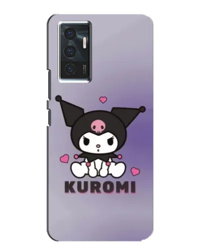 Чехол для Vivo V23e с картинкой «Kuromi — фиолетовый арт»