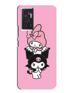 Чехол для Vivo V23e с картинкой «My Melody и Kuromi» Чехол для Vivo V23e с картинкой «My Melody и Kuromi»