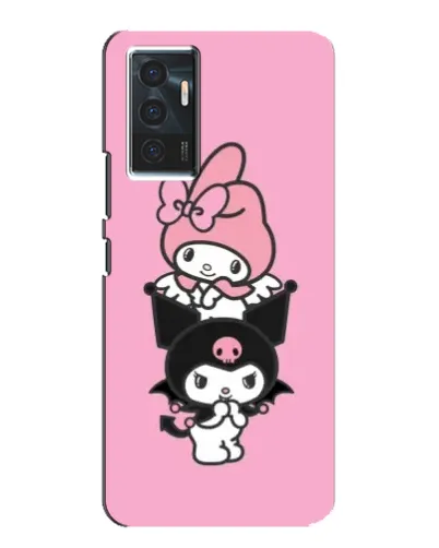 Чехол для Vivo V23e с картинкой «My Melody и Kuromi»