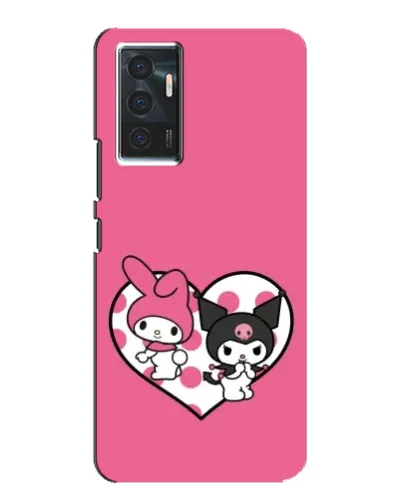 Чехол для Vivo V23e с картинкой «Kuromi и My Melody»