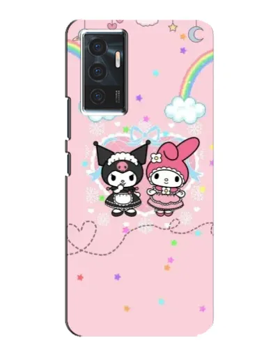 Чехол для Vivo V23e с картинкой «My Melody и Kuromi»