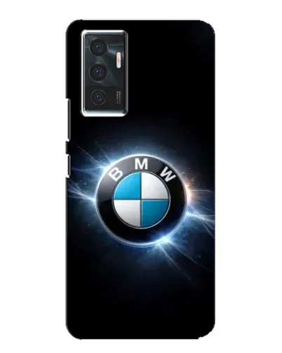 Чехол для Vivo V23e с картинкой «BMW — неоновое сияние»