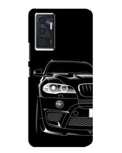 Чехол для Vivo V23e с картинкой «Темный силуэт BMW»