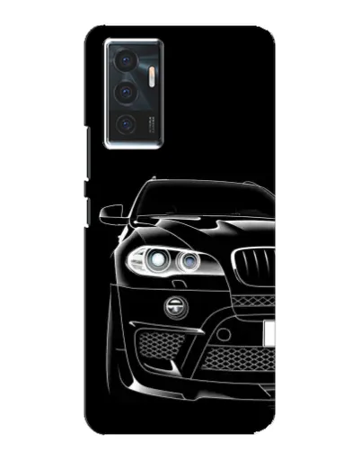 Чехол для Vivo V23e с картинкой «Темный силуэт BMW»