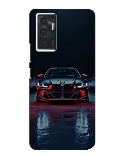 Чехол для Vivo V23e с картинкой «BMW на мокрой дороге»