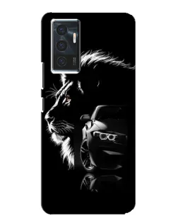 Чехол для Vivo V23e с картинкой «BMW и лев»