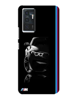 Чехол для Vivo V23e с картинкой «Силуэт BMW в темноте»