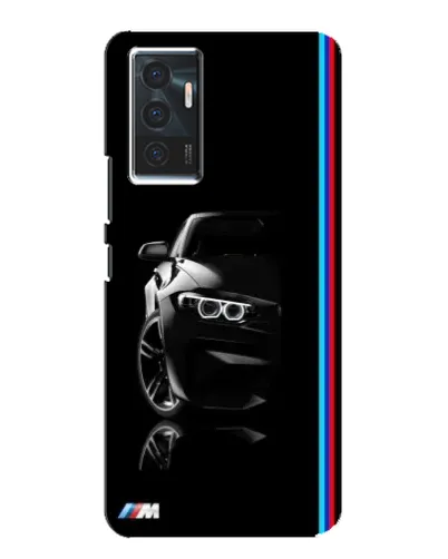 Чехол для Vivo V23e с картинкой «Силуэт BMW в темноте»