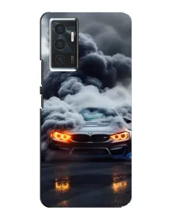 Чехол для Vivo V23e с картинкой «BMW в дыму»
