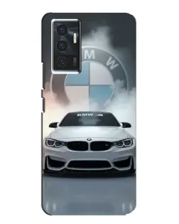 Чехол для Vivo V23e с картинкой «BMW в белом дыму»
