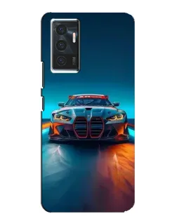 Чехол для Vivo V23e с картинкой «BMW — огни неона»