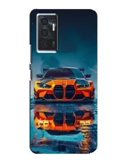 Чехол для Vivo V23e с картинкой «BMW — золотая эмблема»