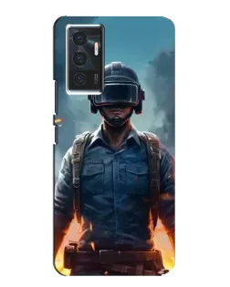 Чехол для Vivo V23e с картинкой «PUBG — реалистичный герой»
