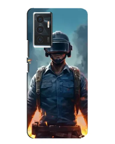 Чехол для Vivo V23e с картинкой «PUBG — реалистичный герой»