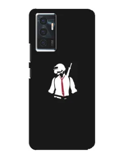 Чехол для Vivo V23e с картинкой «PUBG — силуэт воина»