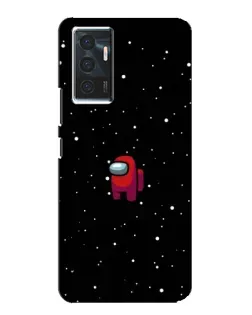 Чехол для Vivo V23e с картинкой «Красный Among Us»