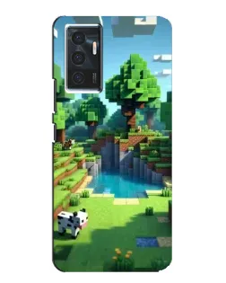 Чехол для Vivo V23e с картинкой «Minecraft летний день»