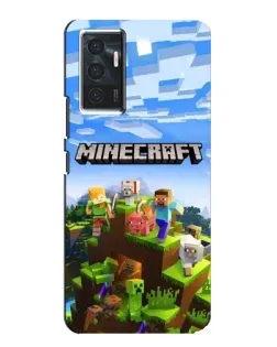 Чехол для Vivo V23e с картинкой «Minecraft классический мир»