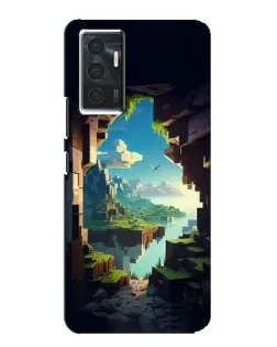 Чехол для Vivo V23e с картинкой «Вид из пещеры»