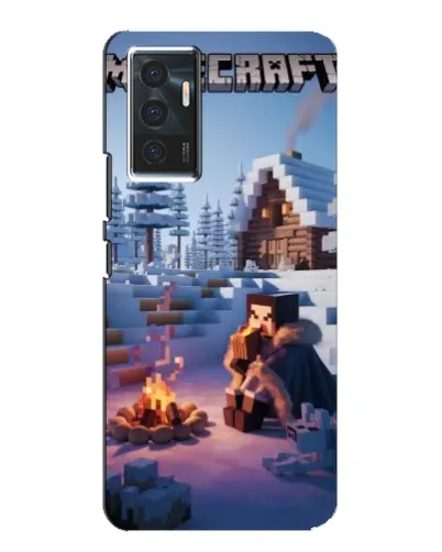 Чехол для Vivo V23e с картинкой «Зимний Minecraft» Чехол для Vivo V23e с картинкой «Зимний Minecraft»