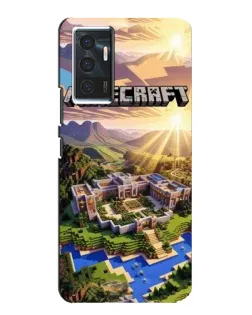 Чехол для Vivo V23e с картинкой «Minecraft панорама»